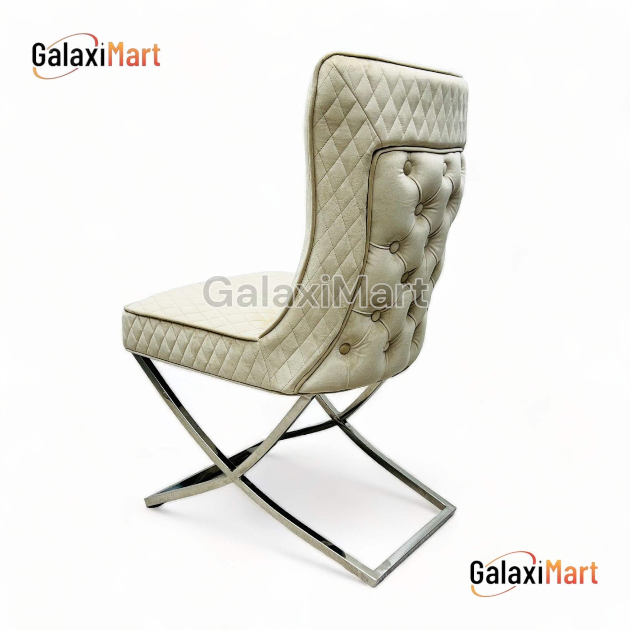 Louis Grey Marble Dining Table 150cm+180cm+200cm + Sandhurst Button Back Plush Mink Velvet Dining Chairs