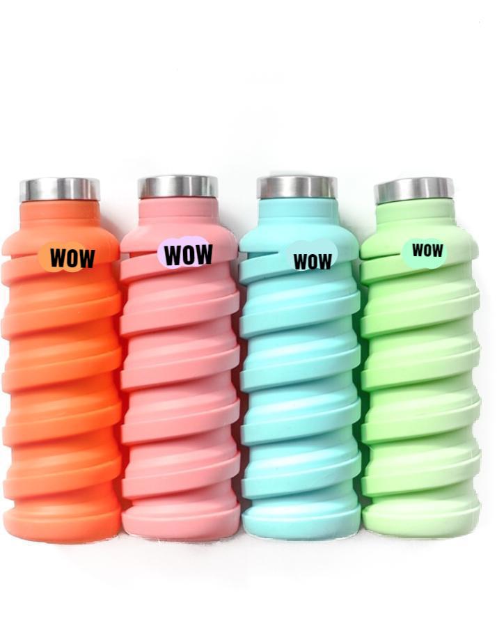 Expandable Sport Silicone Collapsible Drink Water Bottles with Custom Logo  - China Travel Water Bottle and Custom Silicone Water Bottle price